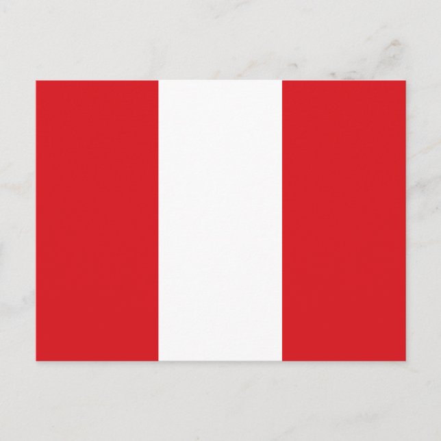 Postal de bandera de Perú (Anverso)