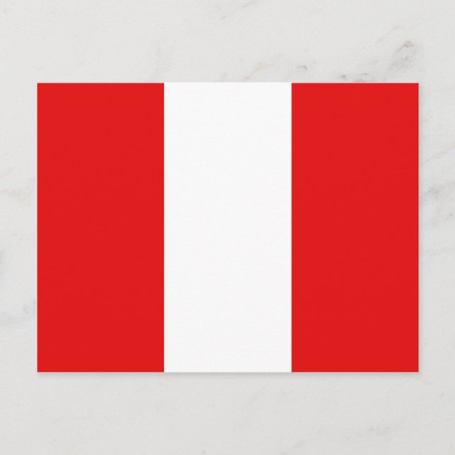 Postal de bandera de Perú (Anverso)