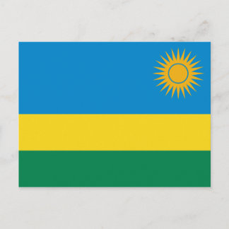 Postal de bandera de Ruanda
