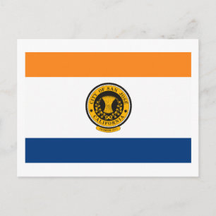 Postal de bandera de San José