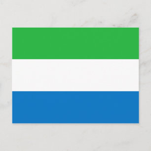 Postal de bandera de Sierra Leona