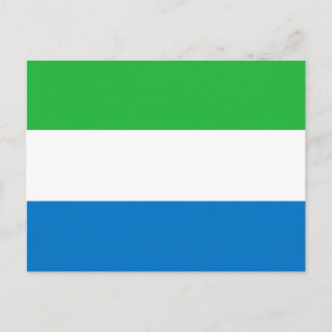 Postal de bandera de Sierra Leona