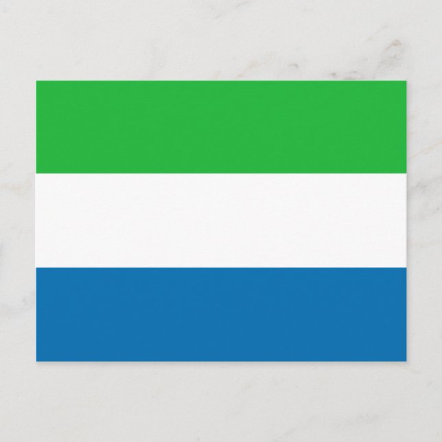 Postal de bandera de Sierra Leona (Anverso)