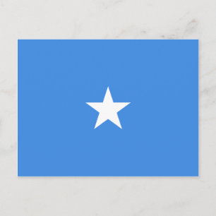Postal de bandera de Somalia