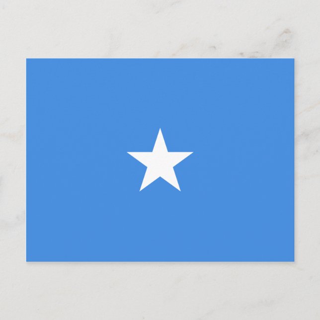 Postal de bandera de Somalia (Anverso)