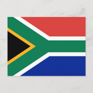 Postal de bandera de Sudáfrica