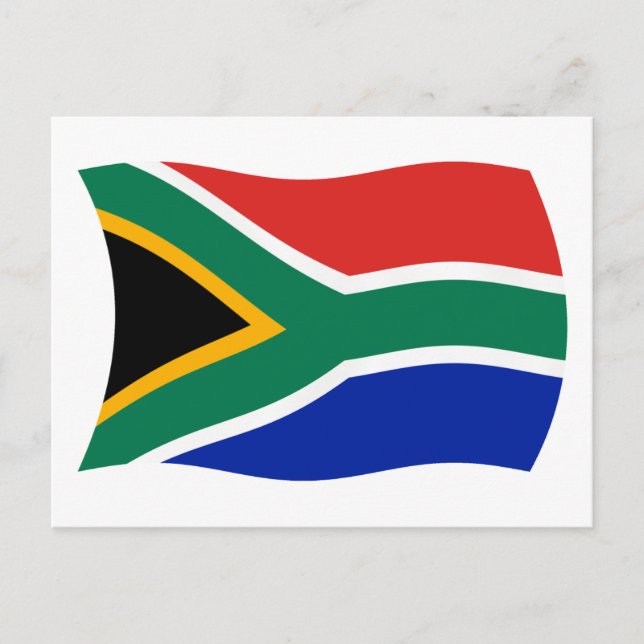 Postal de bandera de Sudáfrica (Anverso)