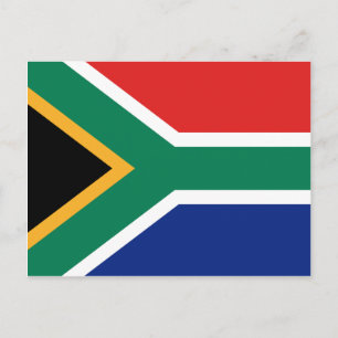 Postal de bandera de Sudáfrica