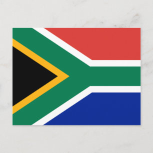 Postal de bandera de Sudáfrica