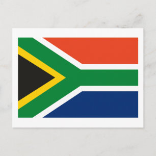 Postal de bandera de Sudáfrica