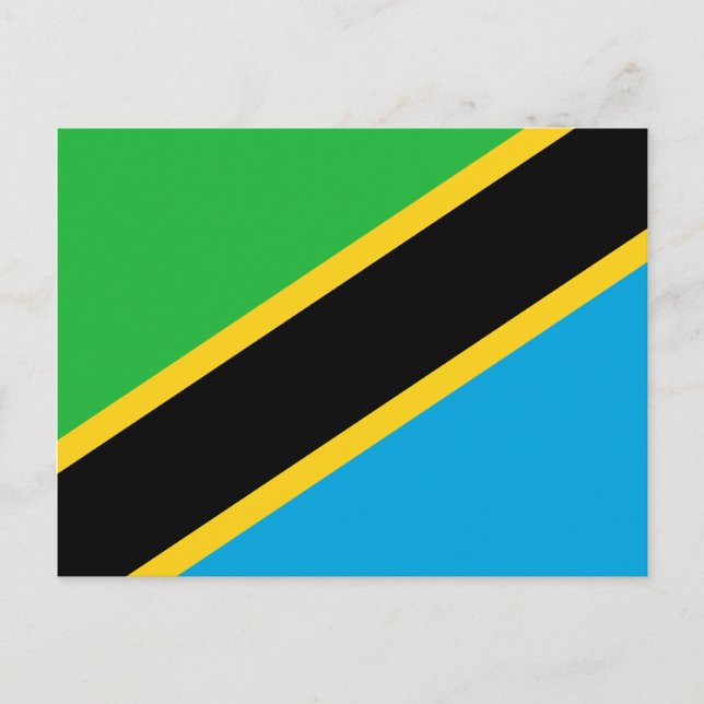 Postal de bandera de Tanzania (Anverso)