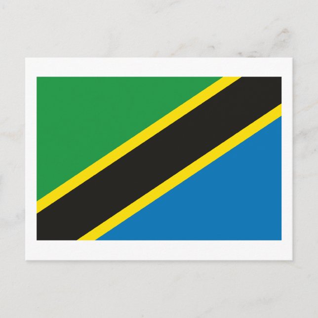 Postal de bandera de Tanzania (Anverso)