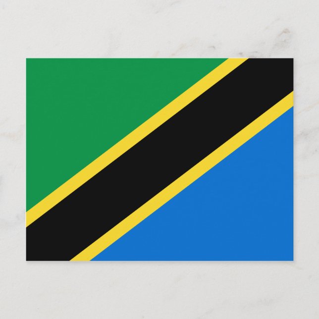 Postal de bandera de Tanzania (Anverso)