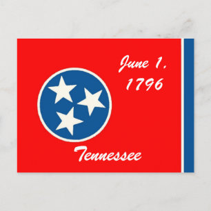 Postal de bandera de Tennessee
