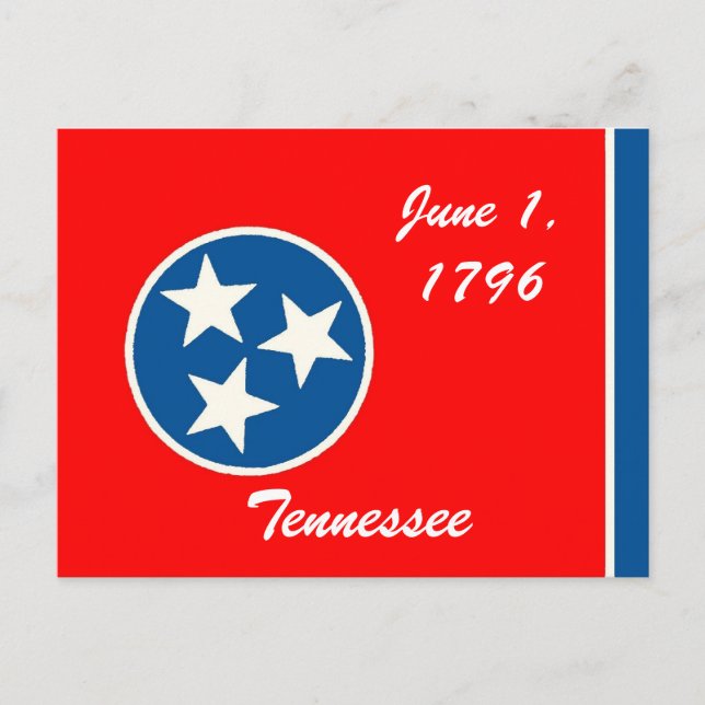 Postal de bandera de Tennessee (Anverso)