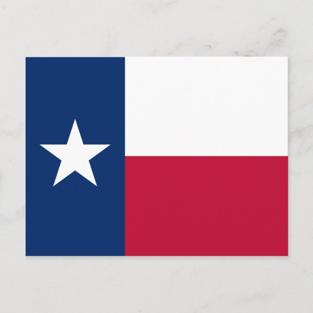 Postal de bandera de Texas (Anverso)