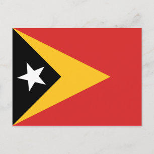 Postal de bandera de Timor Oriental
