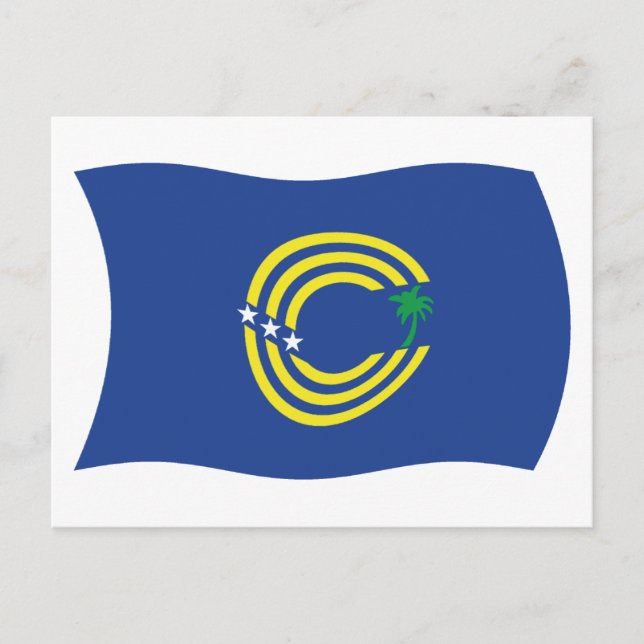 Postal de bandera de Tokelau (Anverso)