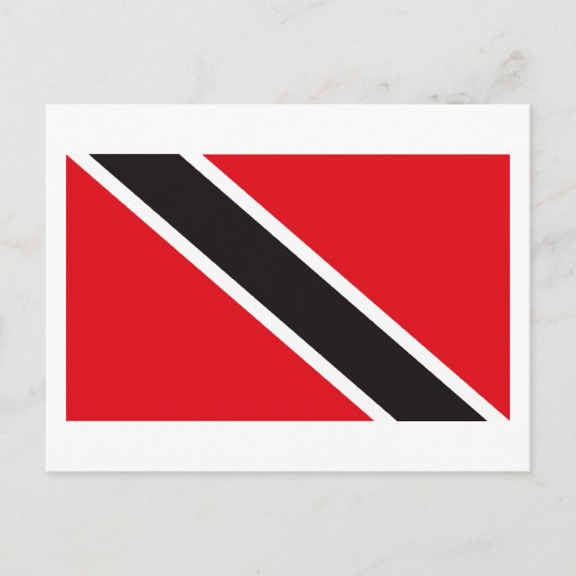 Postal de bandera de Trinidad y Tobago (Anverso)