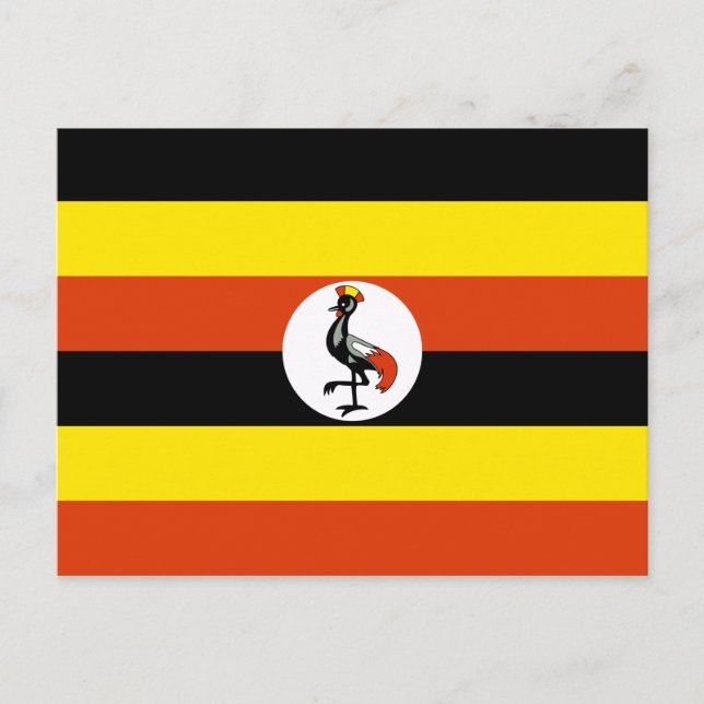 Postal de bandera de Uganda (Anverso)