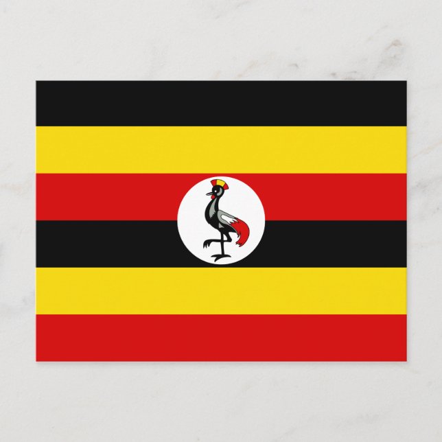 Postal de bandera de Uganda (Anverso)