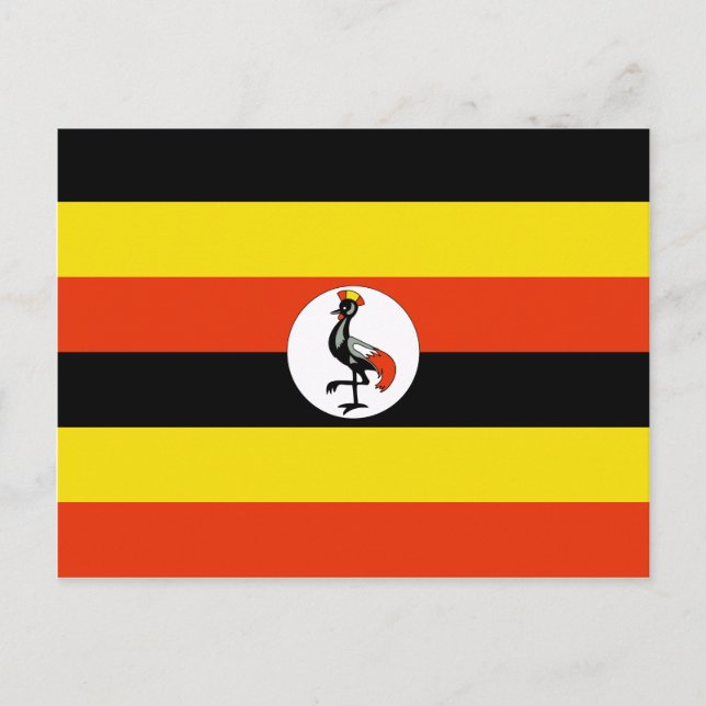 Postal de bandera de Uganda (Anverso)