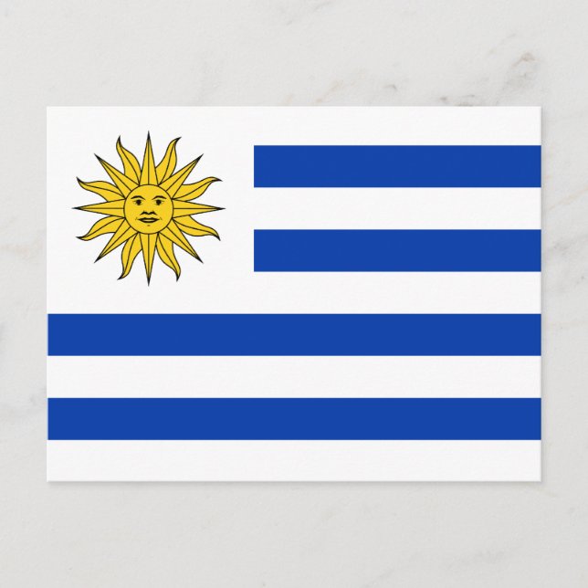 Postal de bandera de Uruguay (Anverso)