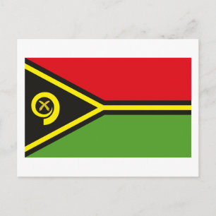 Postal de bandera de Vanuatu