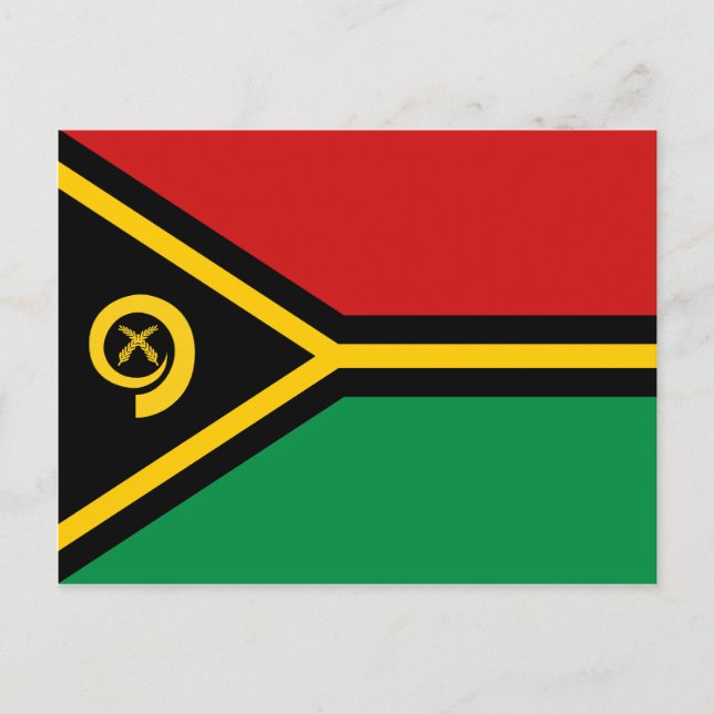 Postal de bandera de Vanuatu (Anverso)