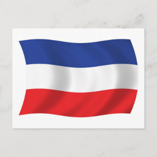 Postal de bandera de Yugoslavia
