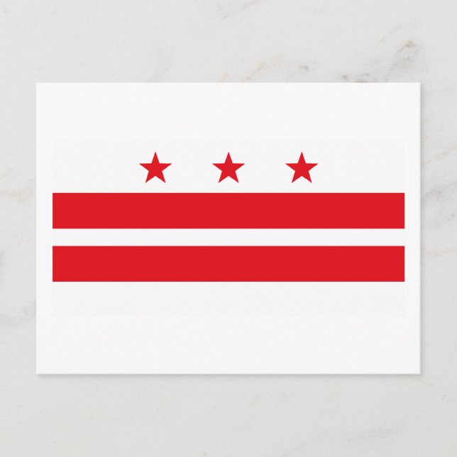 Postal de bandera del distrito de Columbia (Anverso)