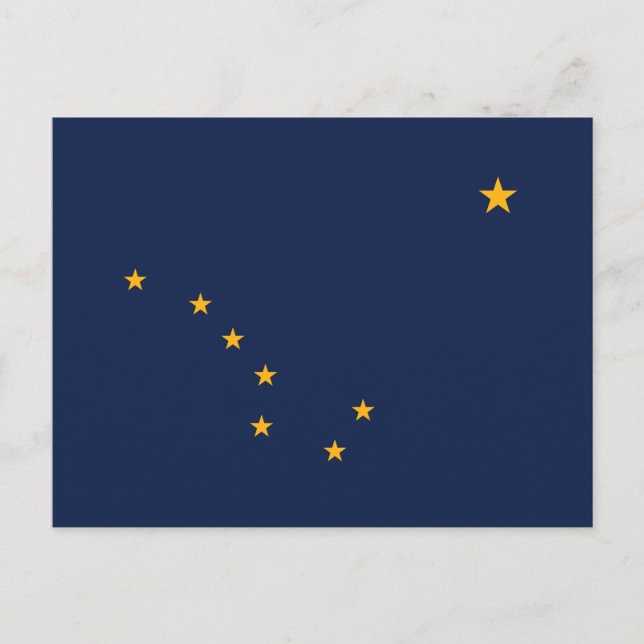 Postal de bandera del estado de Alaska (Anverso)