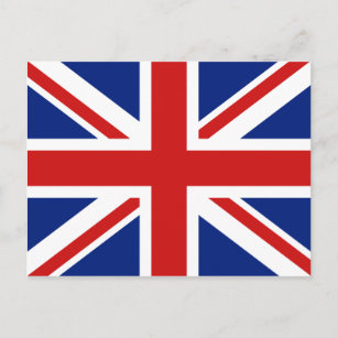Postal de bandera del Reino Unido