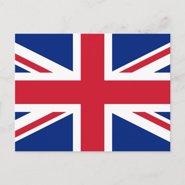 Postal de bandera del Reino Unido (británico) (Anverso)