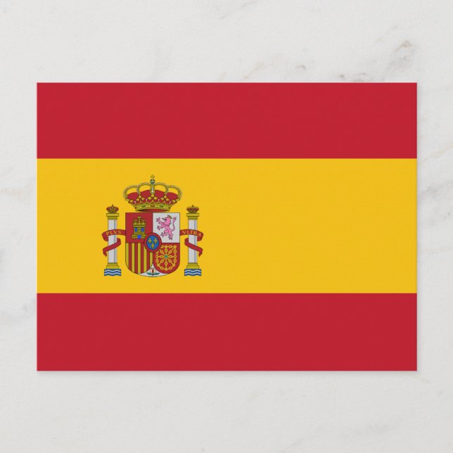 postal de Bandera Española (Anverso)