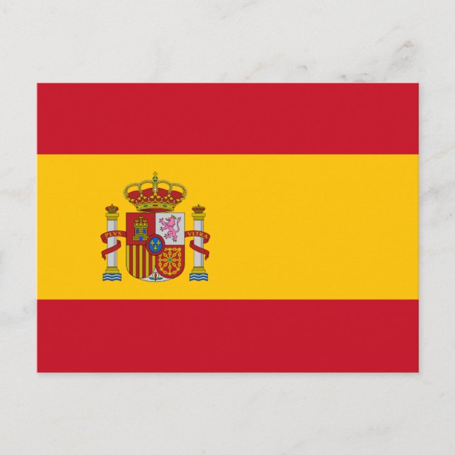 postal de bandera española (Anverso)