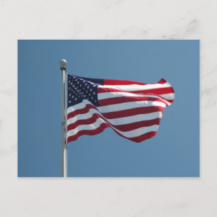 Postal de bandera estadounidense