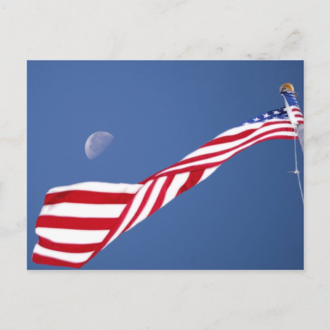Postal de bandera estadounidense (Anverso)