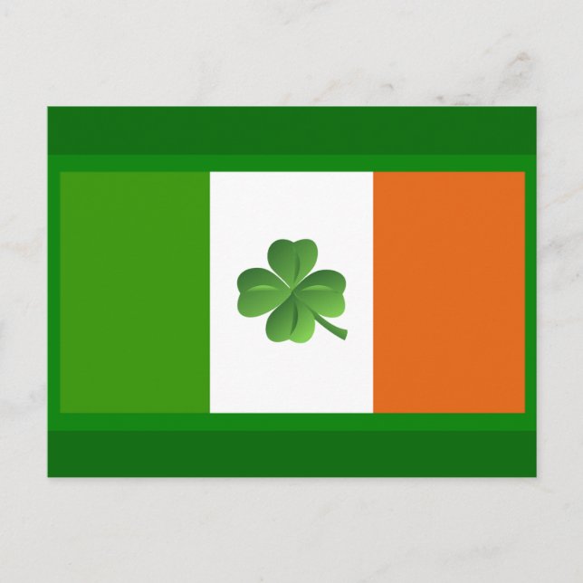 postal de bandera irlandesa (Anverso)