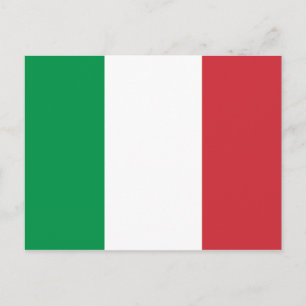 Postal de bandera italiana