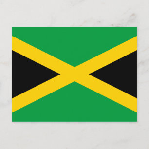 Postal de bandera jamaiquina