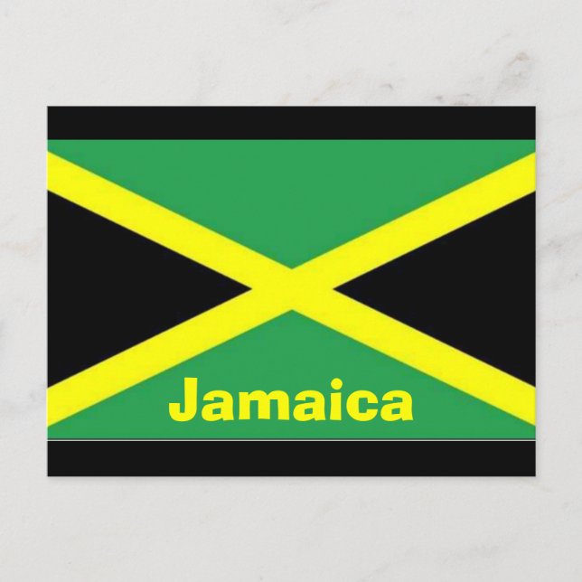 Postal de bandera jamaiquina (Anverso)