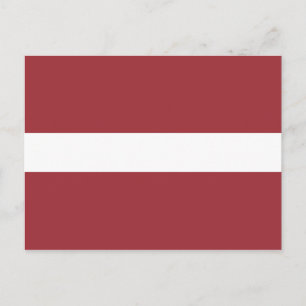 Postal de bandera letona