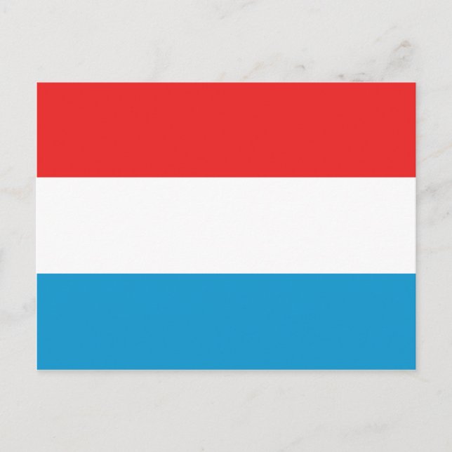 Postal de bandera luxemburguesa (Anverso)