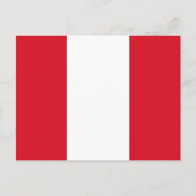 Postal de bandera peruana (Anverso)