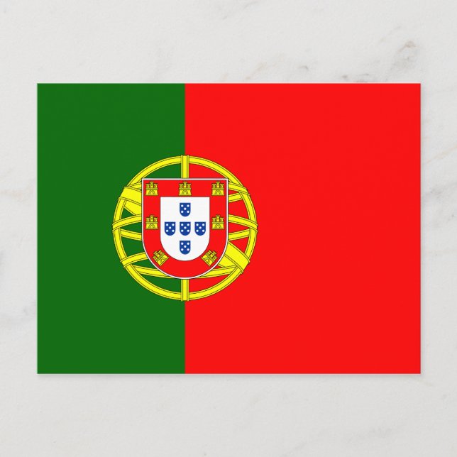 Postal de bandera portuguesa (Anverso)