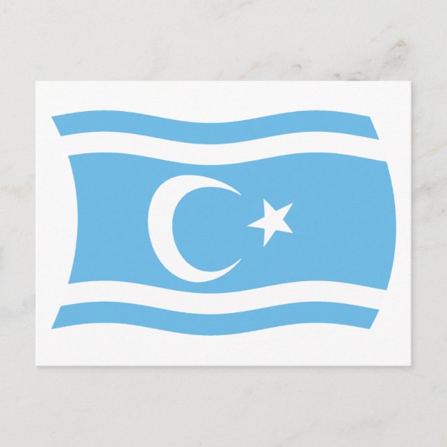 Postal de bandera turcomana iraquí (Anverso)