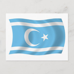 Postal de bandera turcomana iraquí