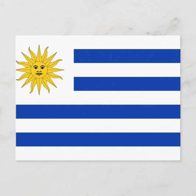 Postal de bandera uruguaya (Anverso)
