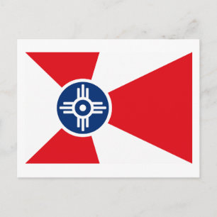 Postal de bandera wichita